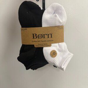 NWT Born Women's Cushion Multicolor Quarter Socks 10pc Shoe Sz 4-10 BO20953WW TJ